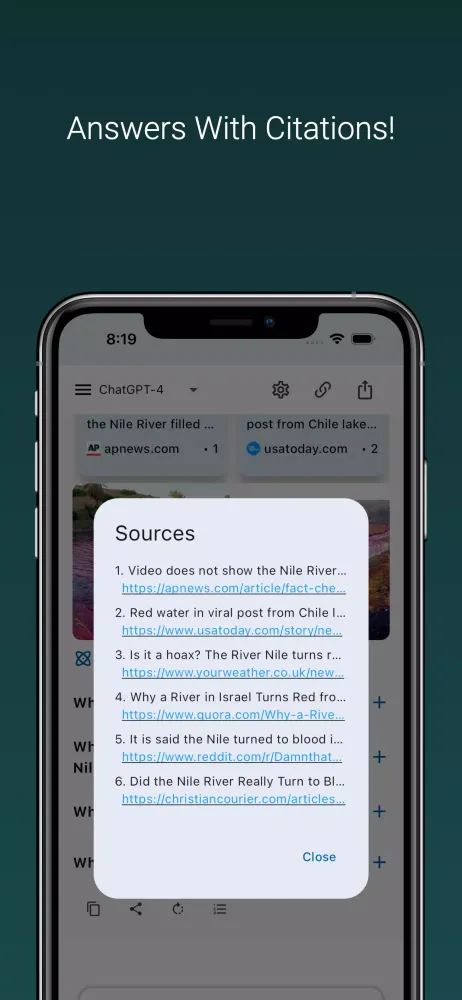 Capturas de pantalla de BrutusAI: Ask & Search Chatbot