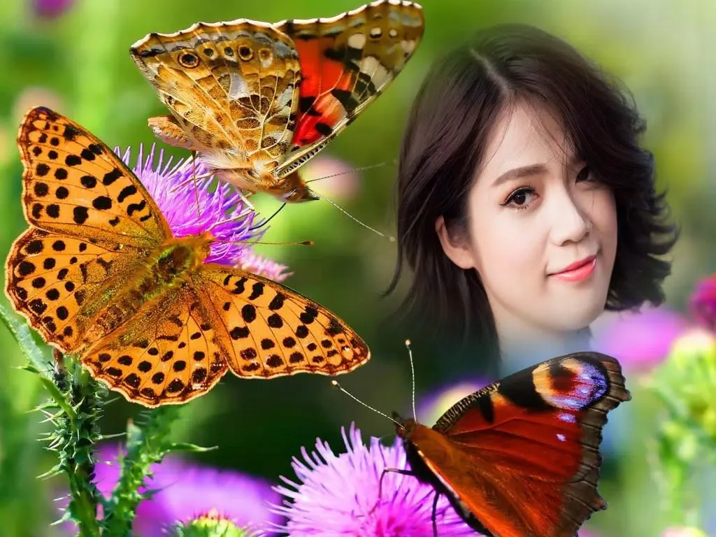 Zrzuty ekranu Butterfly Frame Collage