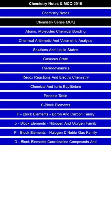 Chemistry Notes & MCQ应用截图