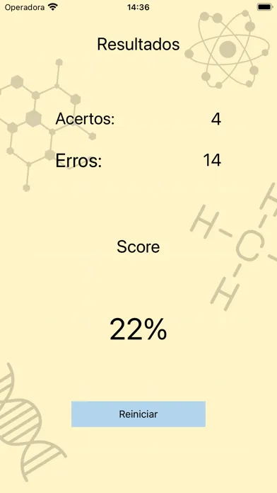Chemistry Quiz Screenshots