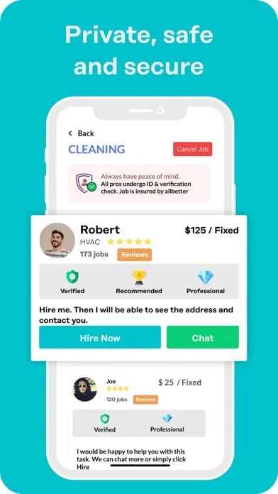 Captures d'écran de Allbetter: Hire A Contractor