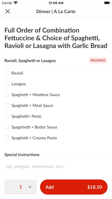 Angelinas Spaghetti House スクリーンショット