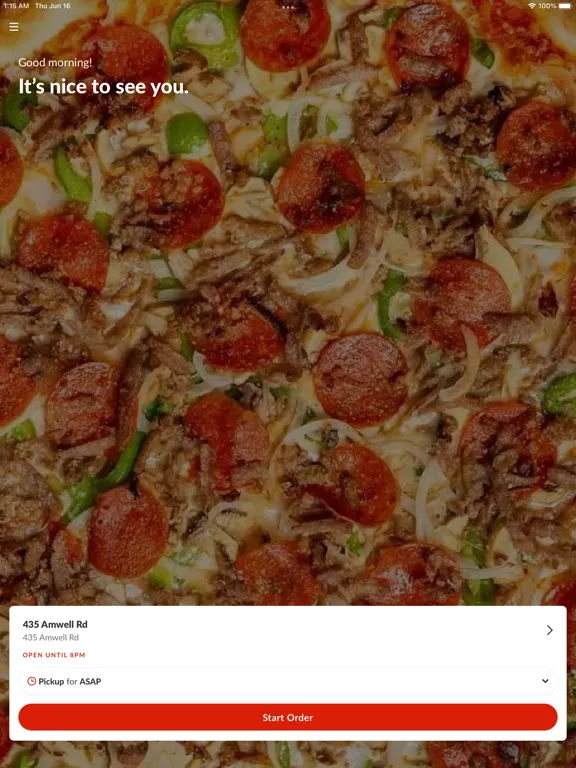 تصاویر Angelos Pizza Hillsborough iPad 