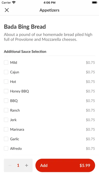 Bada Bing Pizza應用截圖