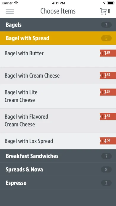 Bella’s Bakes Cakes & Bagels سکرین شاٹس