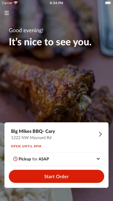 Tangkapan skrin Big Mike's BBQ To Go