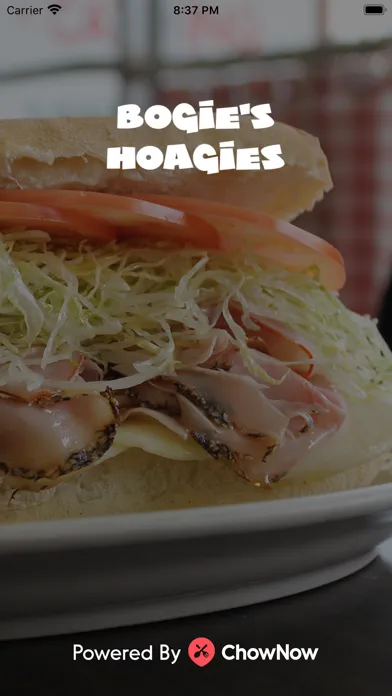 Capturas de tela do Bogie's Hoagies