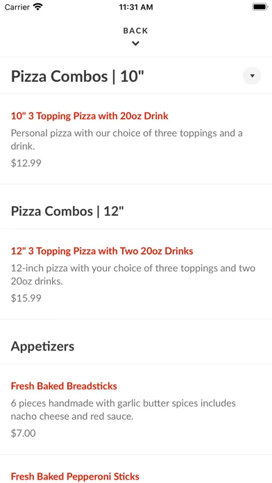Bruno's Pizza- South Bend Screenshots