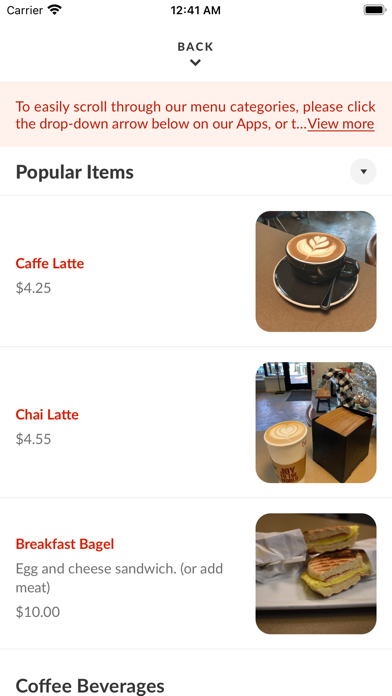 Ảnh chụp màn hình của Caffe Della Valle