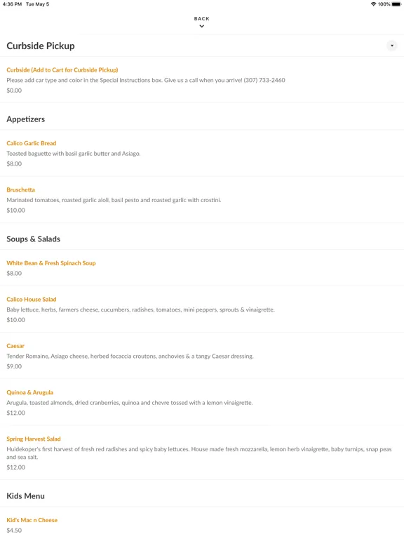 تصاویر Calico Bar & Restaurant iPad 