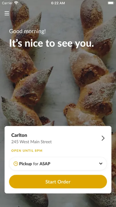 Capturas de tela do Carlton Bakery