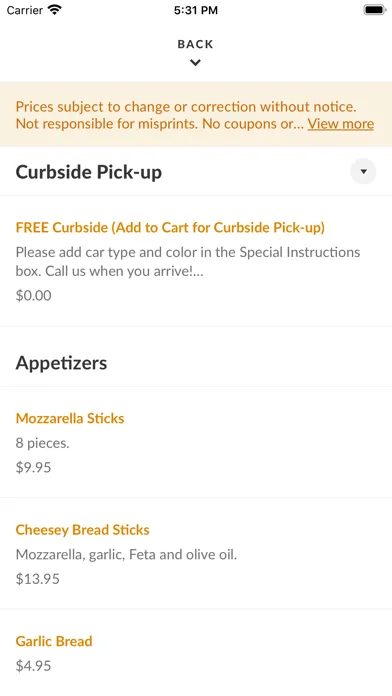 Celestino's NY Pizza Screenshots
