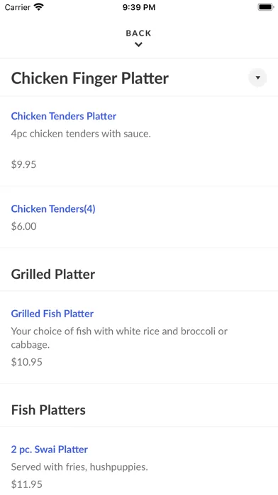 Capturas de pantalla de Garner's Ferry Seafood