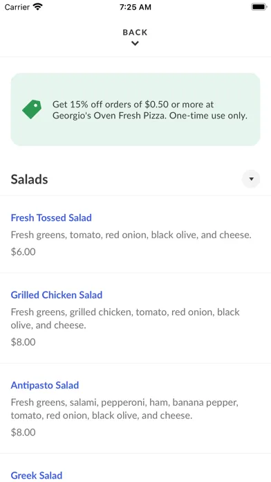Georgio's Oven Fresh Pizza应用截图
