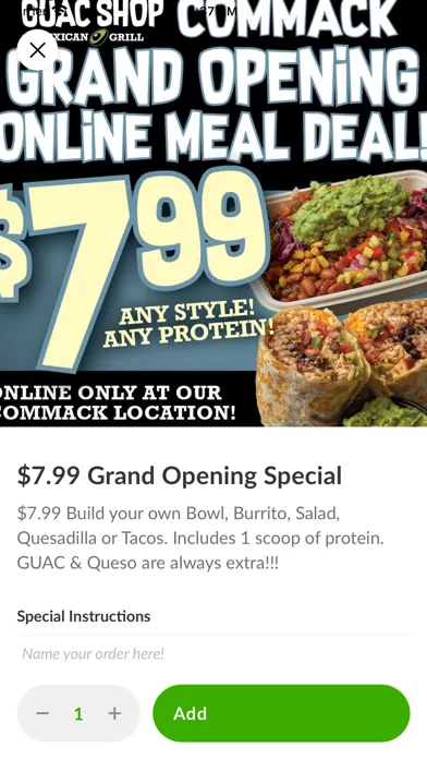 Tangkapan layar Guac Shop Mexican Grill