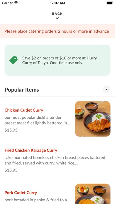 Tangkapan skrin Hurry Curry Tokyo