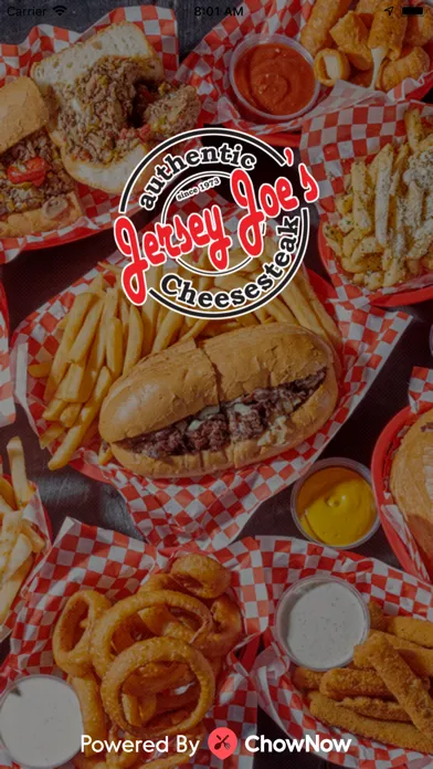 Capturas de tela do Jersey Joe's Cheesesteak