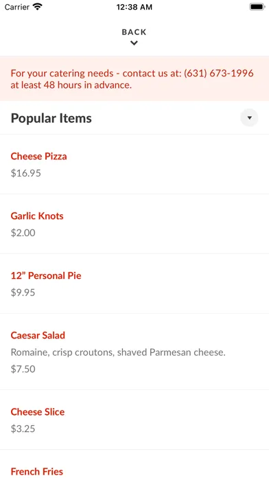 Tangkapan layar Jimmy's Pizza NYC
