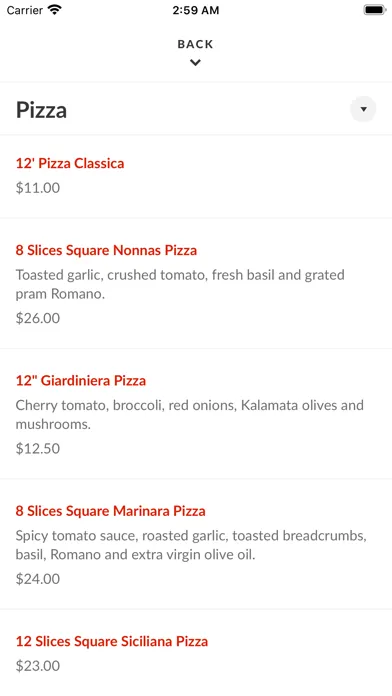 Screenshot di Joe & Sal's Pizza