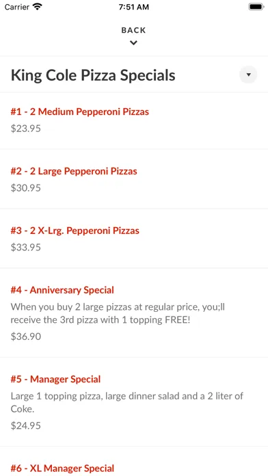 Скриншоты King Cole Pizza