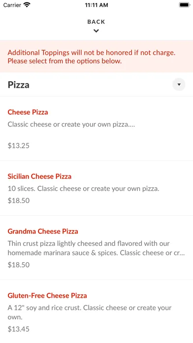 Capturas de pantalla de La Casa Pizza & Pasta