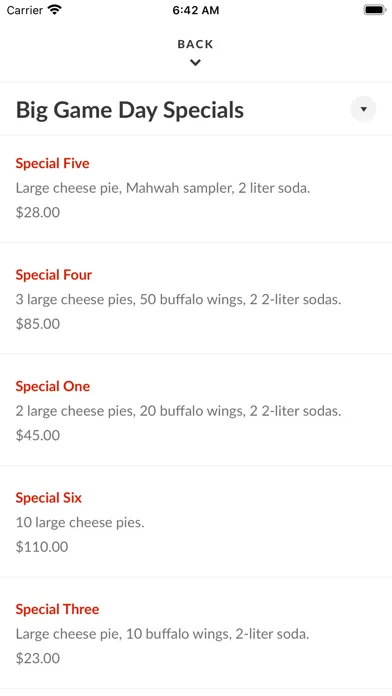 Mahwah Pizza & Pasta स्क्रीनशॉट