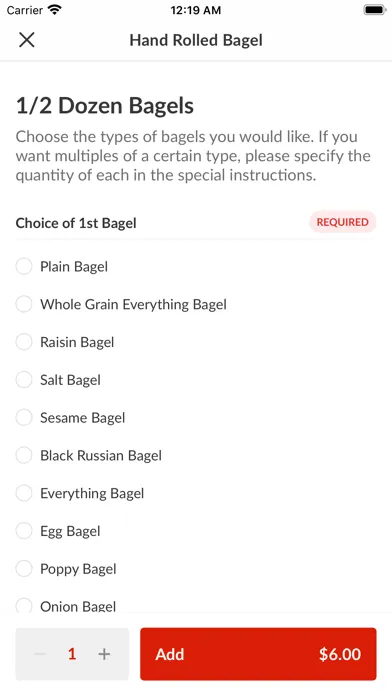Tangkapan skrin O'Bagel - Hoboken