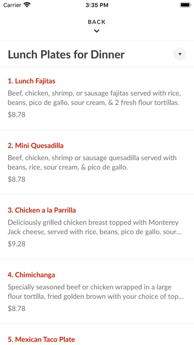 Papa Poblano's Mexican Cafe سکرین شاٹس