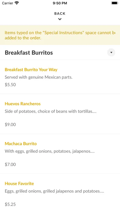 PHX Burrito House स्क्रीनशॉट