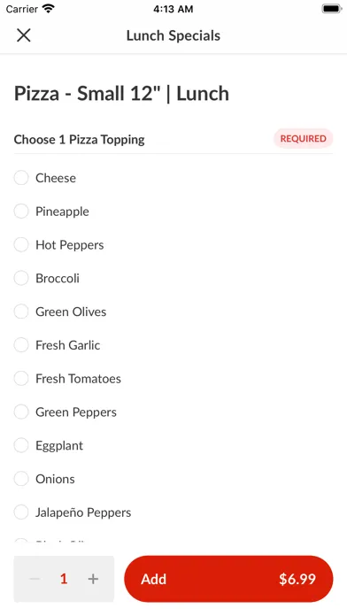 Ảnh chụp màn hình của Pizza Vino 2