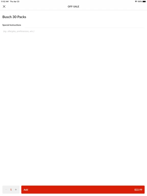 Proz End Sports Bar iPad 应用截图