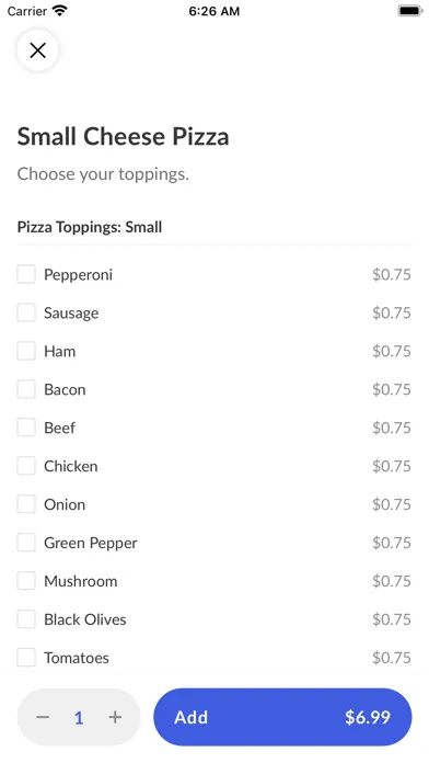 Ảnh chụp màn hình của Rita's Pizza