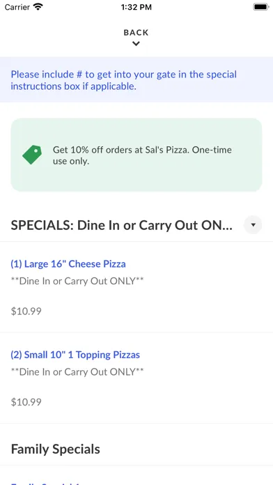 Screenshot di Sal's Pizza Henderson