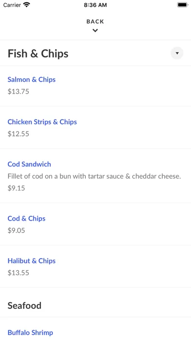 Tangkapan layar Spud Fish and Chips