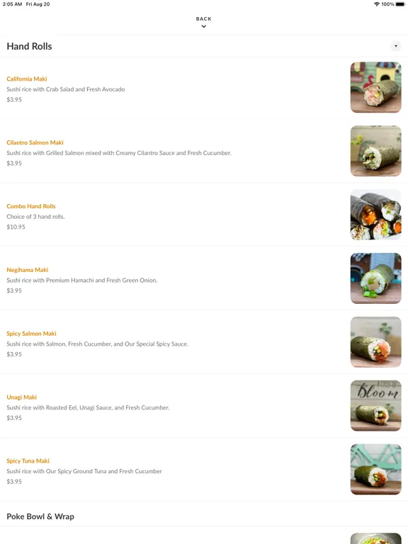 Sunfish Poke iPad  Ekran Görüntüleri