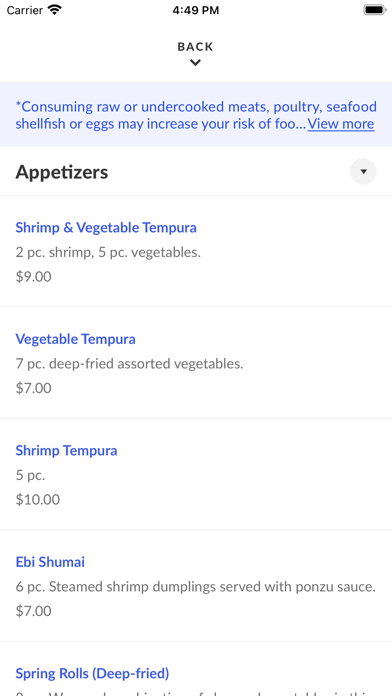 Sushiya Japan سکرین شاٹس
