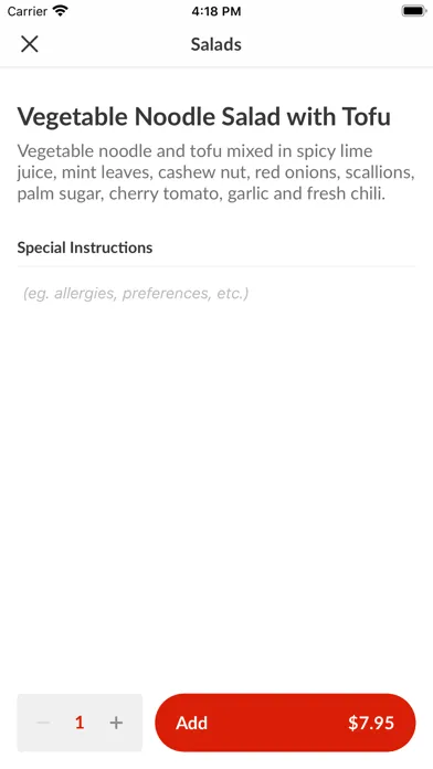 Thai Noodle Bar To Go Screenshots