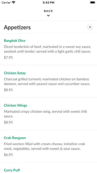 Screenshot di Thai Sweet Basil