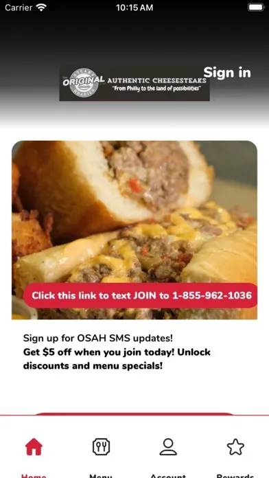 The Original Steaks & Hoagies 스크린샷