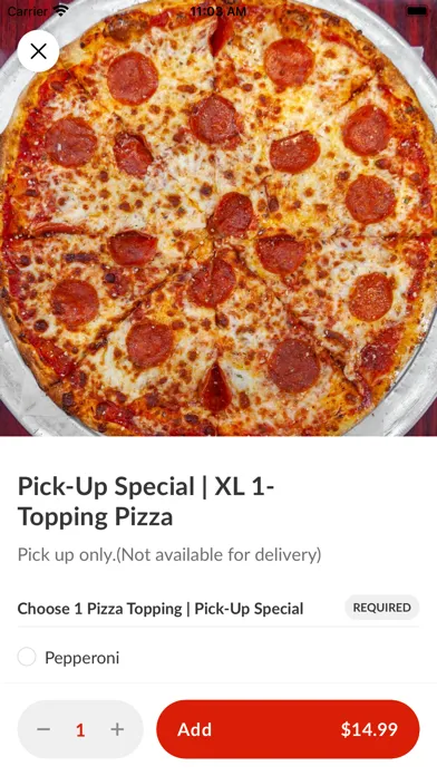 Tangkapan skrin Tuscany Pizza