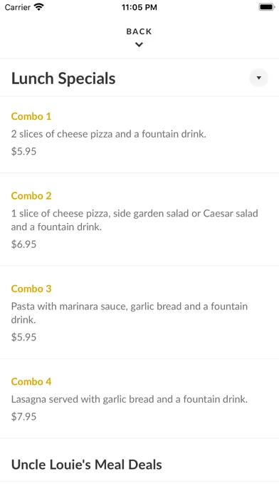 Capturas de pantalla de Uncle Louie's Pizza