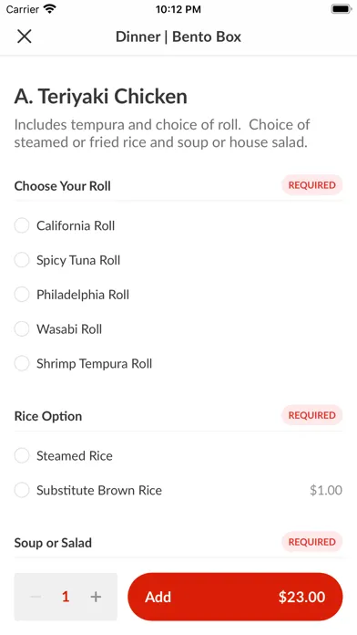Wasabi Sushi Bar स्क्रीनशॉट
