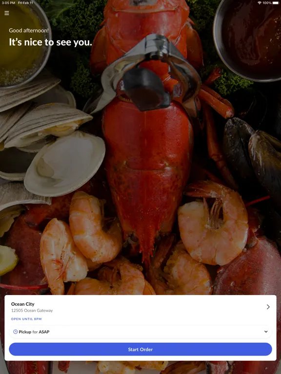 Zrzuty ekranu Waterman's Seafood iPad 