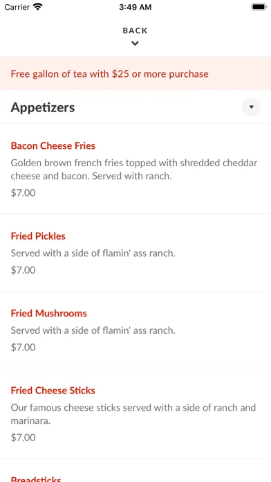 Woody's Pizza & Grill سکرین شاٹس
