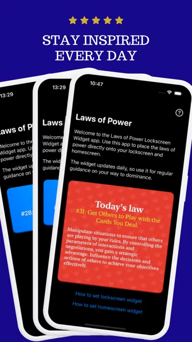 Zrzuty ekranu Laws of Power: 48 Life Quotes