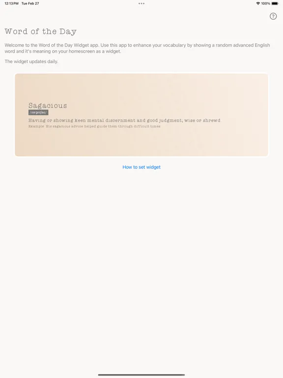 Screenshot di Vocabulary Daily Words iPad 