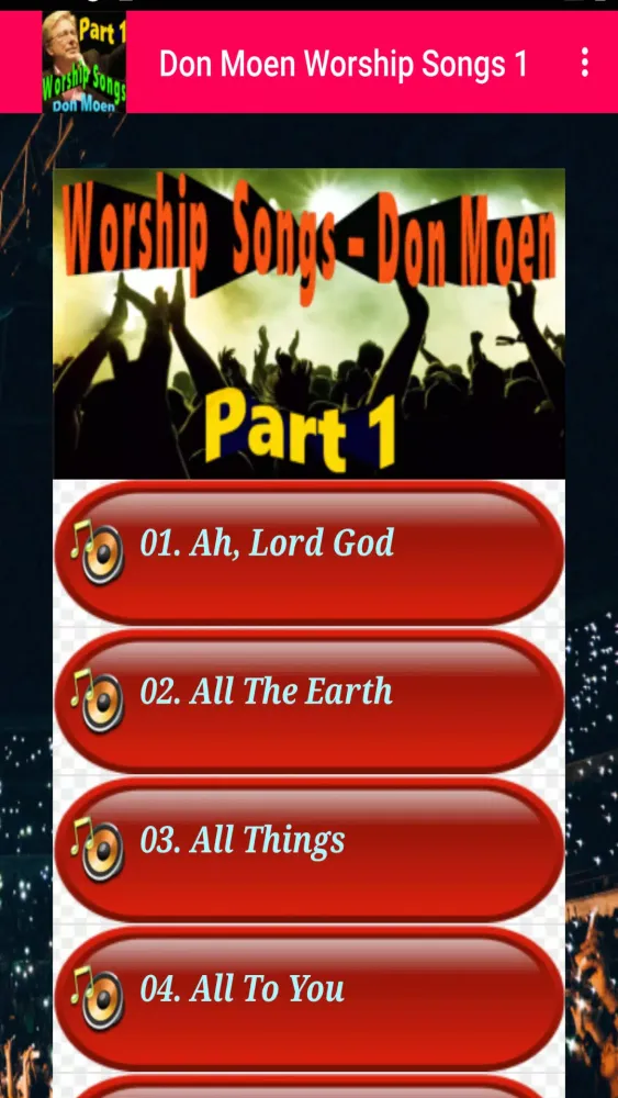 Captures d'écran de Worship Songs Don Moen Part 1