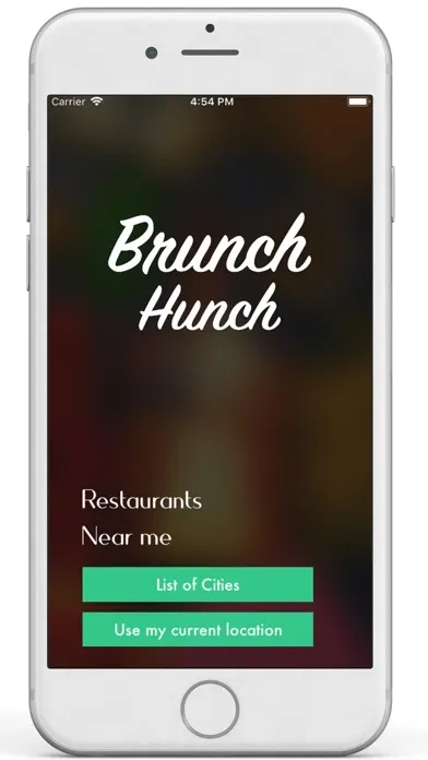 Zrzuty ekranu Brunch Hunch