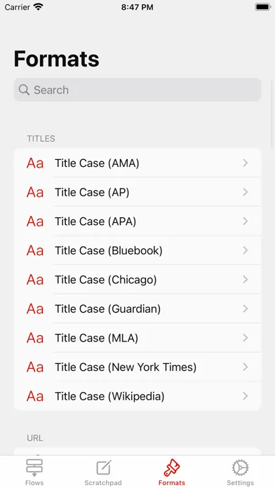 Tangkapan layar Text Case