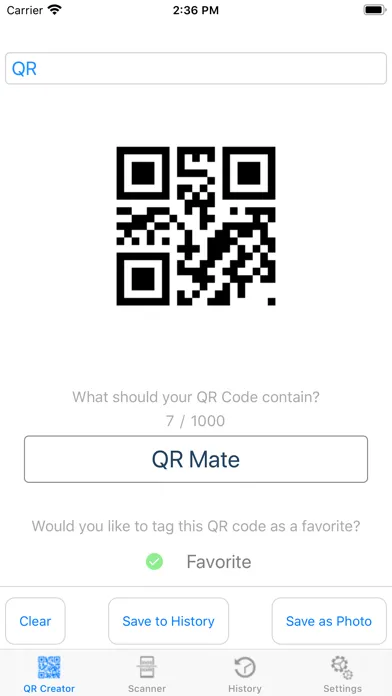 QR Mate Ekran Görüntüleri